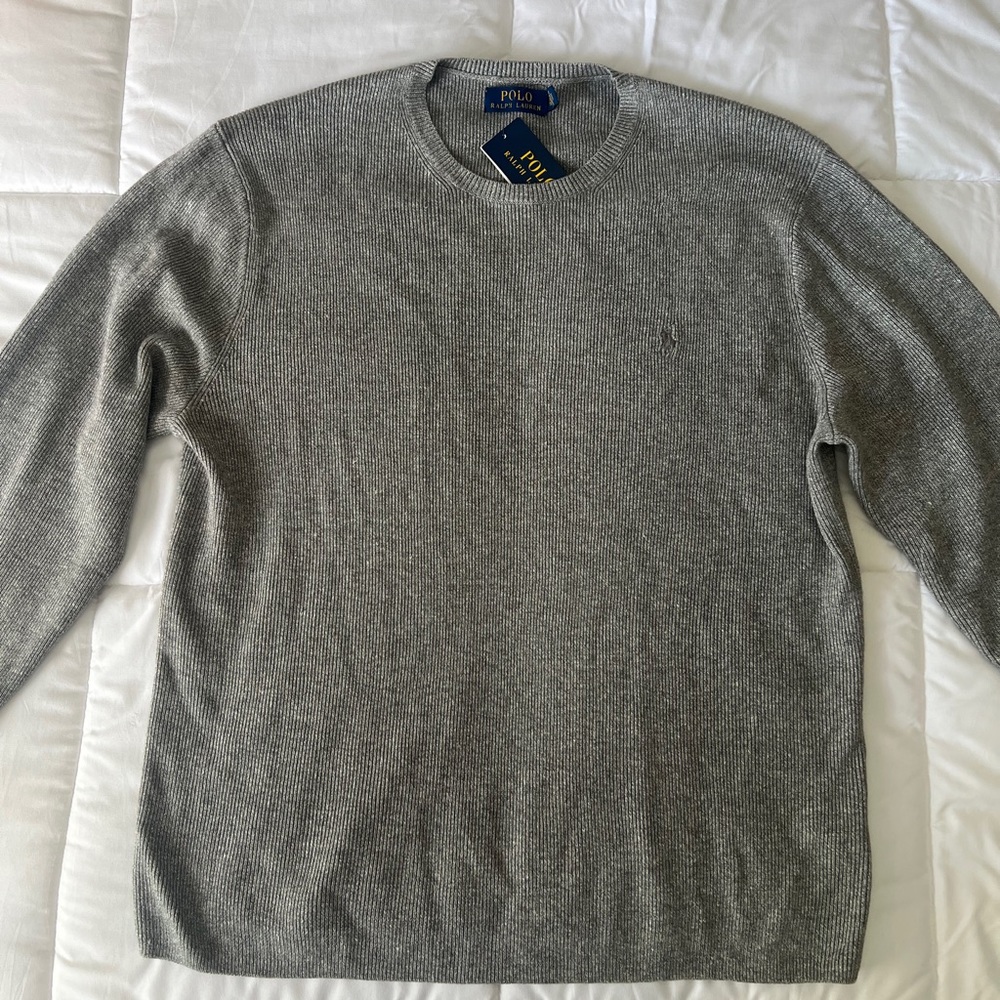 Polo by Ralph Lauren Gray Crewneck Sweater
